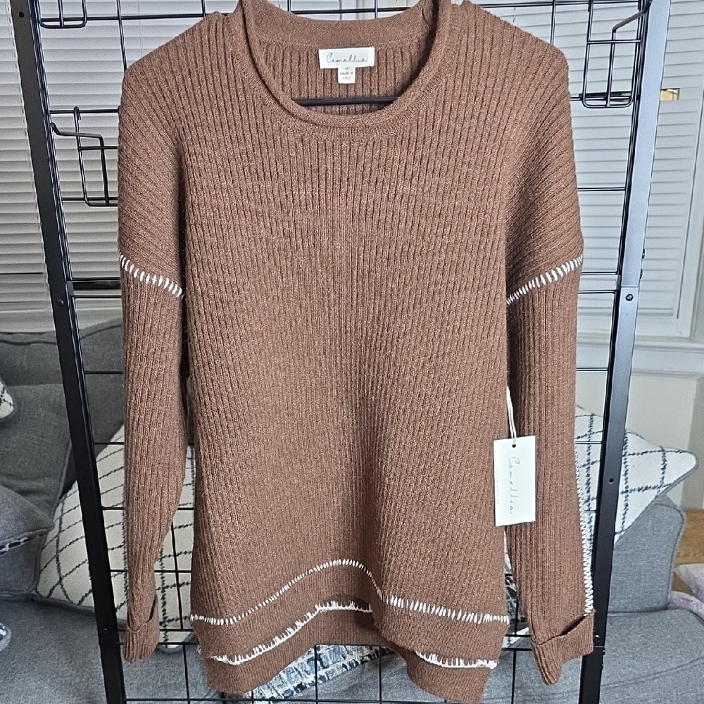 Camellia - Brown Sweater for Women